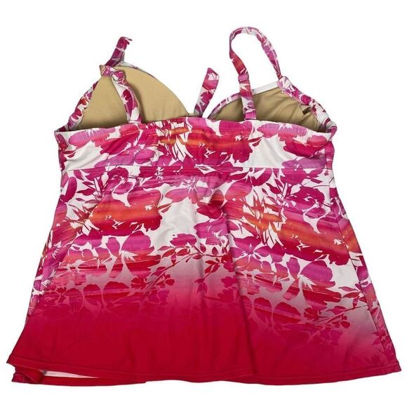 Swimsuits for All Tie Front Underwire Tankini Top size 18 D / DD - Picture 3 of 9